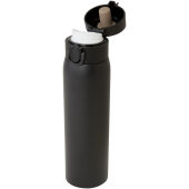 Sika 450 ml geïsoleerde fles van RCS-gecertificeerd gerecycled roestvrij staal - Zwart