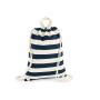 NAUTICAL GYMSAC, NATURAL/NAVY, One size, WESTFORD MILL