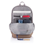 Bobby Soft, anti-diefstal rugzak, khaki, grijs