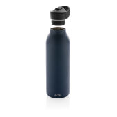 Avira Ara RCS recycled staal fliptop water fles 500ML, donkerblauw