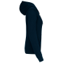 Damessweater met capuchon in contrasterende kleur Navy / Fine Grey L