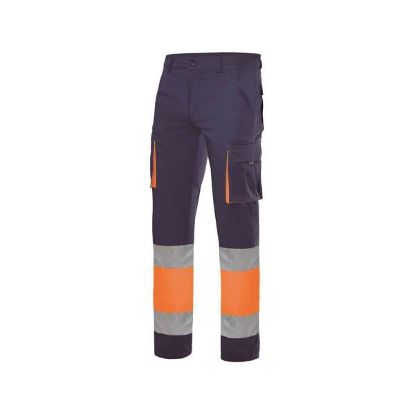 TWO-TONE HIGH VISIBILITY MULTI-POCKET STRETCH TROUSERS