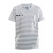 *Pro Control stripe jersey jr whi/sil/bla 122/128
