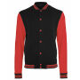 Sweat College Jacket black/red S