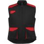 Armada werkvest met meerdere zakken - Zwart/Rood - 3XL