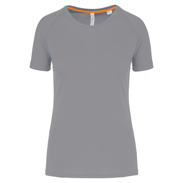 T-shirt de sport à col rond recyclé femme Fine Grey XXL T-shirt de sport à col rond recyclé femme Fine Grey XXL