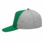 5-panel baseballcap UP TO DATE donkergroen, grijs