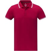 Amarago 200 g/m² tipping herenpolo met korte mouwen - Rood - XS Amarago 200 g/m² tipping herenpolo met korte mouwen - Rood - XS