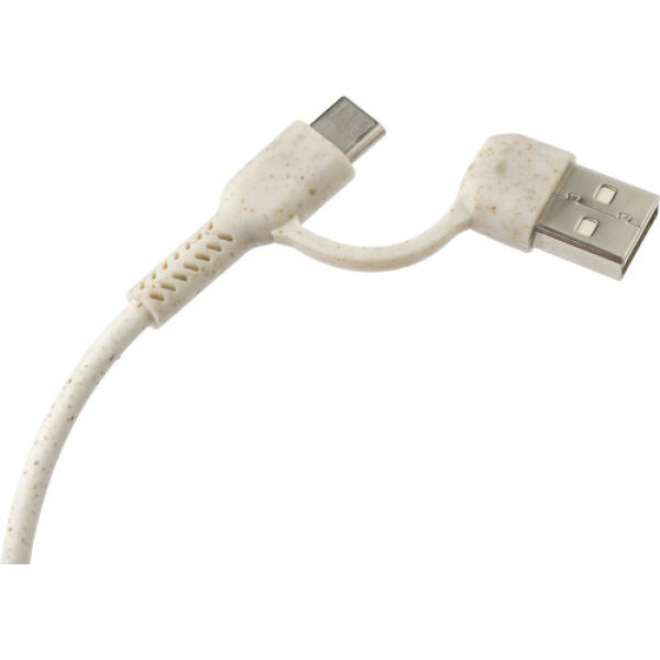 Aluminium en gerecycled papier USB-hub Paulo bruin