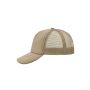 5 Panel Polyester Mesh Cap khaki one size
