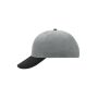 6 Panel Raver Cap light-grey/black
