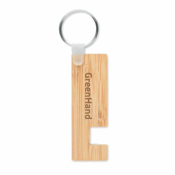 GANKEY - Bamboe houder en sleutelhanger