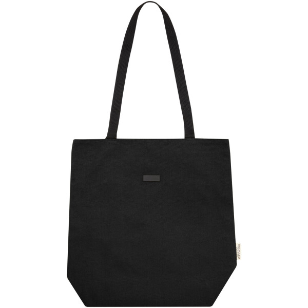 Joey GRS recycled canvas versatile tote bag 14L - Solid black