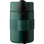 Roestvrijstalen dubbelwandige lunchpot Niko zwart