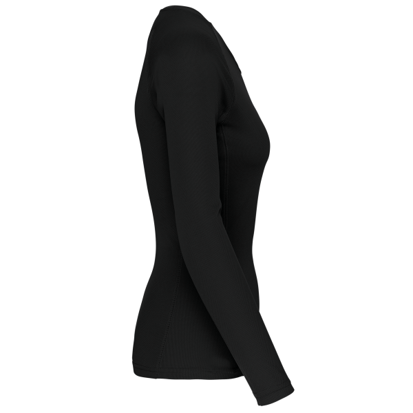 Ladies' long-sleeved sports T-shirt Black XL Ladies' long-sleeved sports T-shirt Black XL