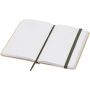 Reed A6 recycled hard cover notebook with plain pages - Forest green
