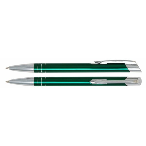 Aluminium balpen Tours Groen - Blauwe inkt Aluminium balpen Tours Groen - Blauwe inkt