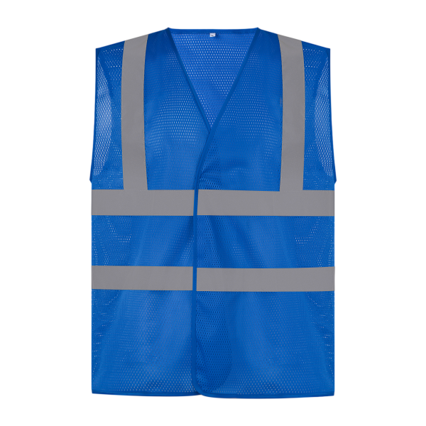 Hoge zichtbaarheid hesje van gaas Royal Blue 3XL Hoge zichtbaarheid hesje van gaas Royal Blue 3XL