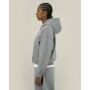 Fronter - Oversized rits hoodie in een gerecycled katoen blend - Misty Grey (XS)