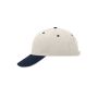 6 Panel Sandwich Cap beige/navy/beige one size