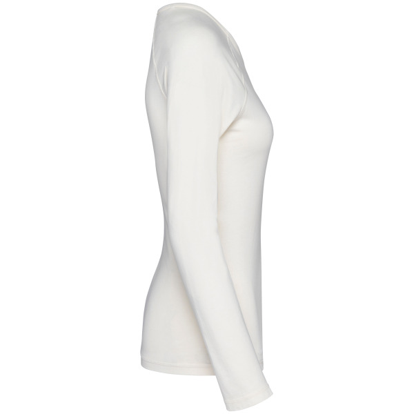 T-shirt met lange raglanmouwen voor dames Washed Ivory XL