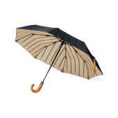 VINGA Bosler AWARE™ RPET 21" opvouwbare paraplu, zwart