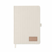 CORDI NOTE - A5 RPET corduroy notitieboek - Gebroken Wit