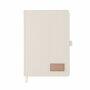 CORDI NOTE - A5 RPET corduroy notitieboek - Gebroken Wit