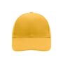6 Panel Cap Laminated gold yellow one size