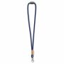 Polyester koord-keycord met bamboe plaatje
