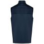 Herenbodywarmer in twee stoffen mid navy / midnight navy heather 3XL