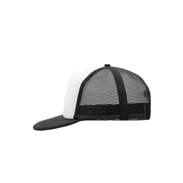 5 Panel Flat Peak Cap white/black one size 5 Panel Flat Peak Cap white/black one size