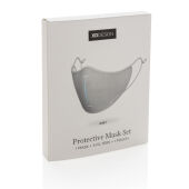 XD DESIGN Protective Mask Set, grijs, blauw