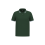 Herenpolo met korte mouwen en contrasterende bies Forest Green / White S