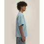 Hazener - Het unisex relaxed interlock T-shirt - Pebble Blue (XXS) Hazener - Het unisex relaxed interlock T-shirt - Pebble Blue (XXS)