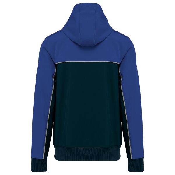 3-laags unisex softshelljas in twee kleuren Navy / Royal Blue 5XL 3-laags unisex softshelljas in twee kleuren Navy / Royal Blue 5XL