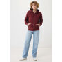 IQONIQ Abisko gerecycled katoen hoodie met rits, bordeauxrood (M)