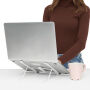 Laptop / tabletstandaard TILT grijs, wit