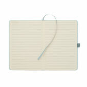 CORDI NOTE - A5 RPET corduroy notitieboek - Babyblauw