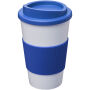 Americano® 350 ml geïsoleerde beker met grip - Wit/Middenblauw Americano® 350 ml geïsoleerde beker met grip - Wit/Middenblauw