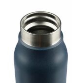 Gerecyclede dubbelwandige roestvrijstalen drinkfles (600 ml) Cassian zwart