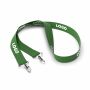 Polyester Pantone-gematchte zeefdruk keycord met 2 clips