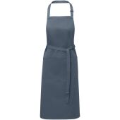 Andrea schort van 240 g/m² met verstelbare nekband - Hale Blue
