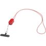Anser gerecycleerde plastic smartphonesnoer met geïntegreerde 27W 5-in-1 kabel - Rood
