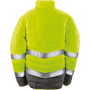 Zacht gewatteerd veiligheidsjack Fluorescent Yellow / Grey 3XL