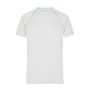 Men's Sports T-Shirt white/bright-green S