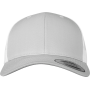 Tweekleurige Retro Truckerpet Silver / White One Size