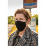 Herbruikbaar 2 laags katoenen gezichtsmasker, zwart