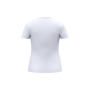 Ecologisch antibacterieel dames-T-shirt met V-hals White XS