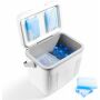 Brisby Koelbox - Frigobox - 22L - Wit - Tot maximaal 40 uur isolatie - Incl. 4 dikke koelelementen van 450ml - Temperatuur veilige sluiting - Nieuw ontwerp met koelelementen vergrendeld in deksel